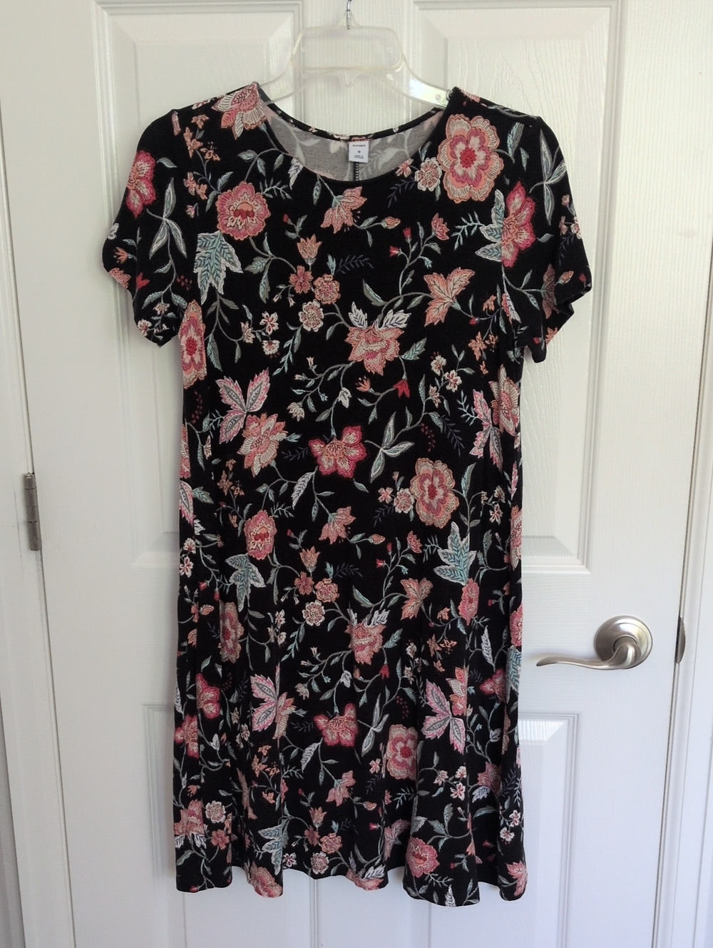 Old Navy Floral Jersey Swing Dress - M